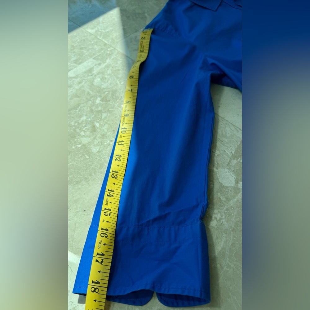 J. Crew Haberdashery cobalt Blue Cotton Blend Shirt, 3/4 sleeves Size S ( 4) - Picture 12 of 14